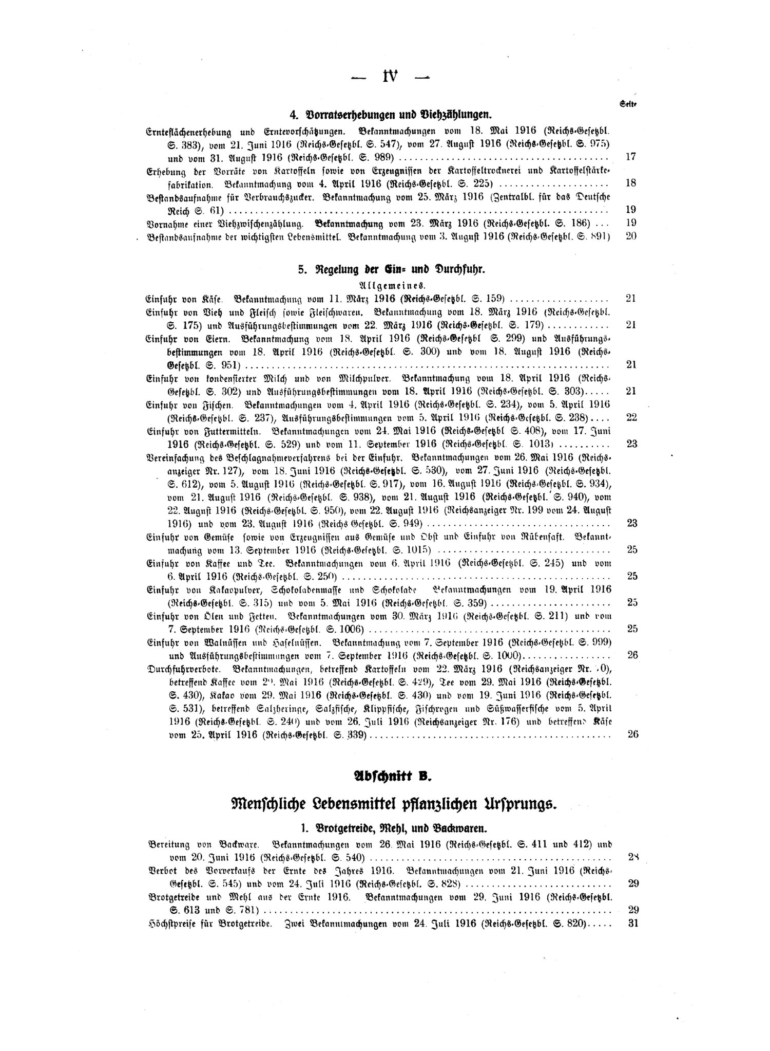 Scan der Seite IV