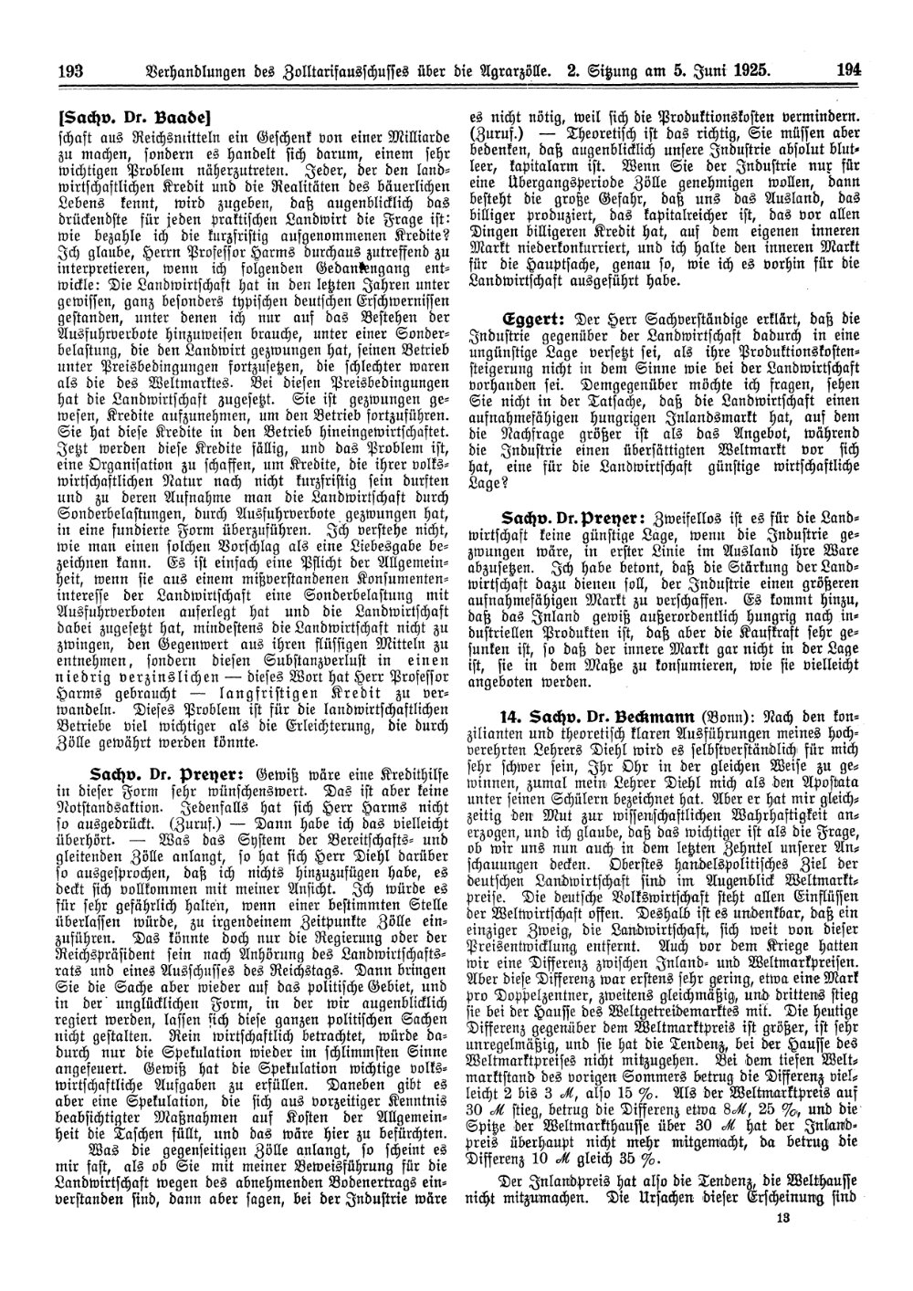 Scan der Seite Sp. 193-194